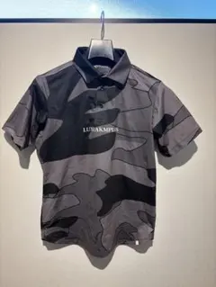 LUXEAKMPLUS カモフラ柄 半袖ポロシャツ Sサイズ