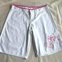 【匿名発送】ROXY ホワイト サーフパンツ　ラッシュガード　Sサイズ