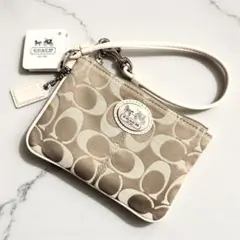 未使用✨コーチ フラグメントケース コインケース　財布 シグネチャー ベージュ