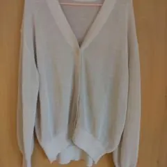 【新品未使用】ホワイト カーディガン Mサイズ