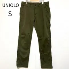【ユニクロ】チノパンオリーブカラー メンズ S カジュアル　デイリーユース