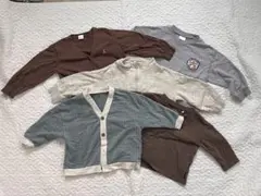 子ども服長袖５枚セット　まとめ売り　秋冬用　90〜95cm