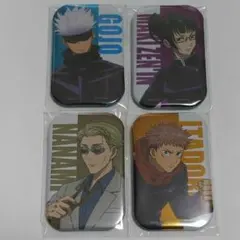 呪術廻戦 スクエアメタリック缶バッジ　４コ