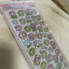 inamazy 3D 100% flower 花 ドロップシール シール