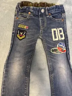 DOUBLE B ワッペン付きデニムパンツ 120