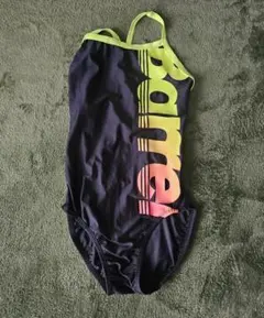 競泳水着 カラフル ブラック ネオンイエロー