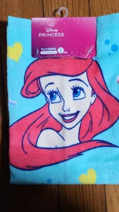 Disney アリエル フェイスタオル 2枚組