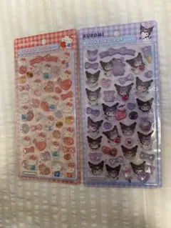 サンリオ ボンボンドロップシール 赤キティ クロミ 第二弾