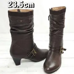 【美品】madras マドラス MODELLO サイドジップ ブーツ 23.5㎝