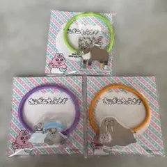 『おぱんちゅうさぎ』アクリルヘアゴム　コンプリート3種