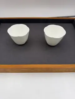 栗原はるみ 輪花 ティータイム 蓋付カップ＆ソーサー 美品 茶碗蒸し