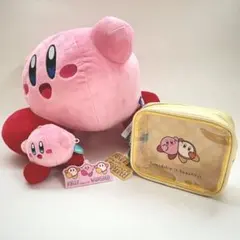 【新品】カービィ ディスカバリー BIGぬいぐるみ・マスコット・ポーチ　3点