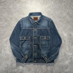 美品 90sラルフローレン 2ndデニムジャケット インディゴ レザーパッチ L 美品 90sラルフローレン 2ndデニムジャケット インディゴ レザーパッチ