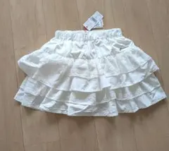【新品】JENNILOVE フリルホワイトスカート 140cm
