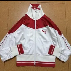 PUMA　トラックジャケット　ヴィンテージ　紅白　ショート丈