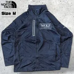 TheNorthFaceデッドストック企業ロゴソフトシェルジャケットネイビー紺M