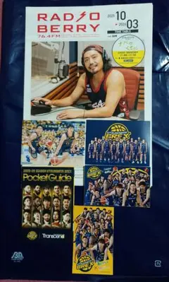 宇都宮ブレックス　BREX ステッカー2枚、トレカ2枚、ポケットガイド、チラシ