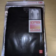 UNIQLO HEATTECH 半袖アンダーシャツ 130 ブラック