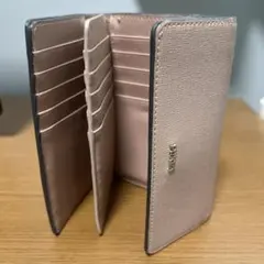 FURLA 三つ折り財布 ミニ財布 カード大量　レザー　ピンクベージュ