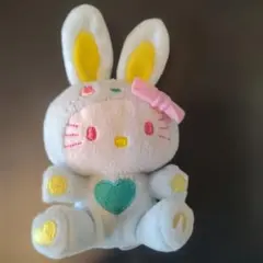 サンリオ ハローキティ カラフルバニー ぬいぐるみマスコット 平成