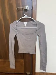 H&M グレー 長袖 トップス XS