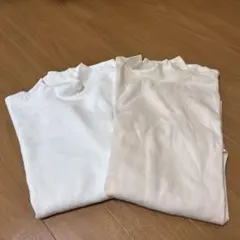 未使用　UNIQLO U ホワイト、アイボリー　Tシャツ Lサイズ 2枚セット