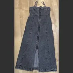 Avail SUREVEフロントジップ デニムキャミワンピース