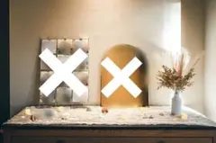 ウェルカムスペースセット　LEDキャンドル、造花、フラワーベース