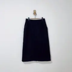 リフラティシップス　ウールスカート　紺　Ａライン　大人かわいいのサムネイル