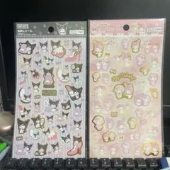 Kuromi & My Melody 立体シール2枚セット
