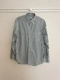 ユニクロ　ストライプシャツ　長袖　M