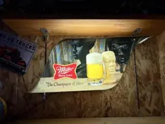 90sMiller ミラービール ライトサイン 電飾看板 ビンテージ ガレージ