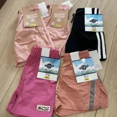新品未使用　90サイズ　半ズボン　水陸両用　5点セット　女の子　男の子　麻混