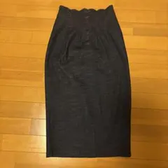 an another angelus ウエストスカラップデニムタイトスカート