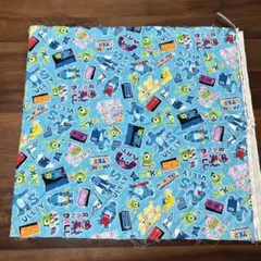 マイクとサリーのキルティング生地　モンスターズインク　マイク　サリー