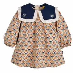 【新品未使用】moimoln モイモルン アーチフラワーワンピース 80