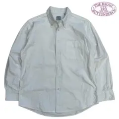 【THE BAGGY】ホワイトオックスフォード　ボタンダウンシャツ