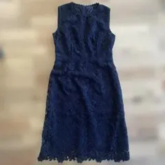 ANAYI フラワーレース　ノースリーブ ワンピース　38