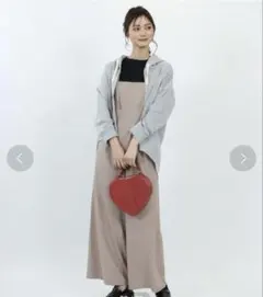 マリークワント　ハートダイカット2Way ショルダーバッグ　レッド