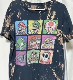 スーパーマリオ　Tシャツ　メンズ　タイダイ　クリボー　キノピオ　古着