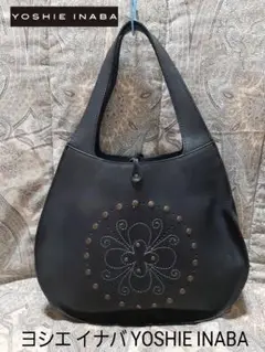 YOSHIE INABA/牛革/ハンドバッグ yoshie inaba 本革 レザー メッシュ ハンドバッグ - メルカリ