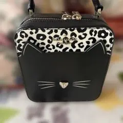 未使用品　Kate Spade 猫の顔デザイン ハンドバッグ2way