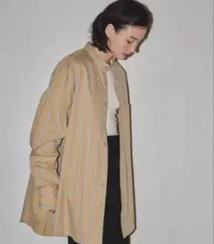 Todayful ストライプオーバーシャツ