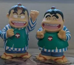 あまちゃ しんちゃん 貯金箱2体セット　あまし忍たま乱太郎のサムネイル