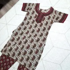 パンジャビドレス　セット　インド　オーダーメイド　ハロウィン　ペイズリー　着画有