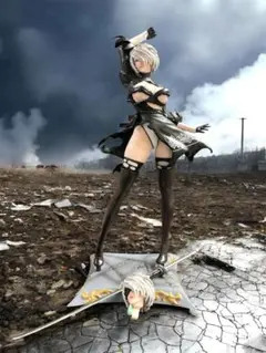 【新品未使用】NieR:Automata 2B ガレージキット 衣装破れver.