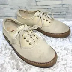 【良品】✨UGG アグ 25cm ローカットスニーカー 白系 スエード 内ボア