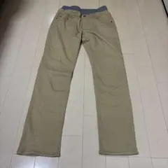 トップバリュ ベージュ 長ズボン ウエストゴム 170㎝　ストレッチ