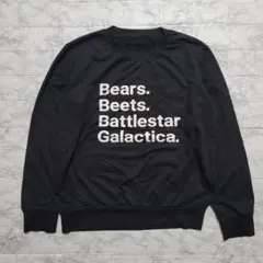 古着 海外ドラマ THE OFFICE パロディ 薄手スウェット ブラック