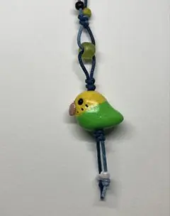 セキセイインコ　チャーム　ハンドメイド